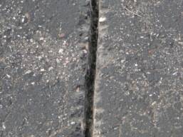 routed crack